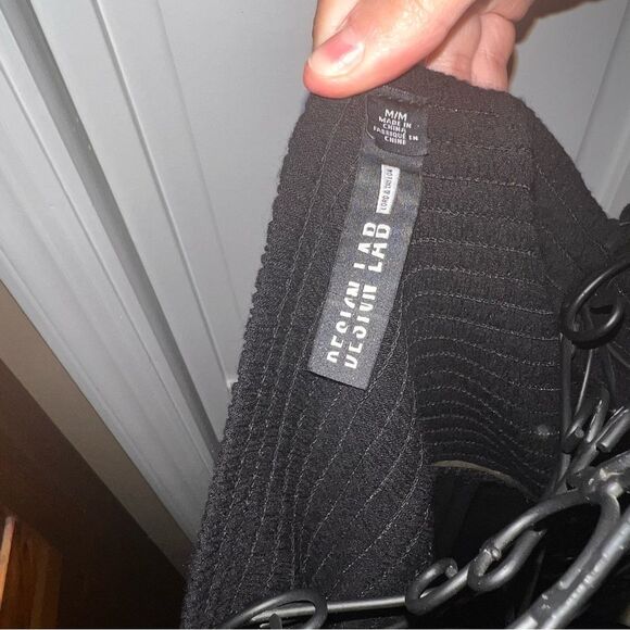 DESIGN LAB Black Embroidered Boho Maxi Dress, Size M - Picture 5 of 6